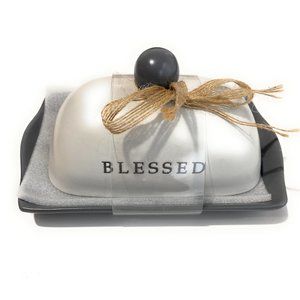 Butter Dish with Lid (Blessed Theme)